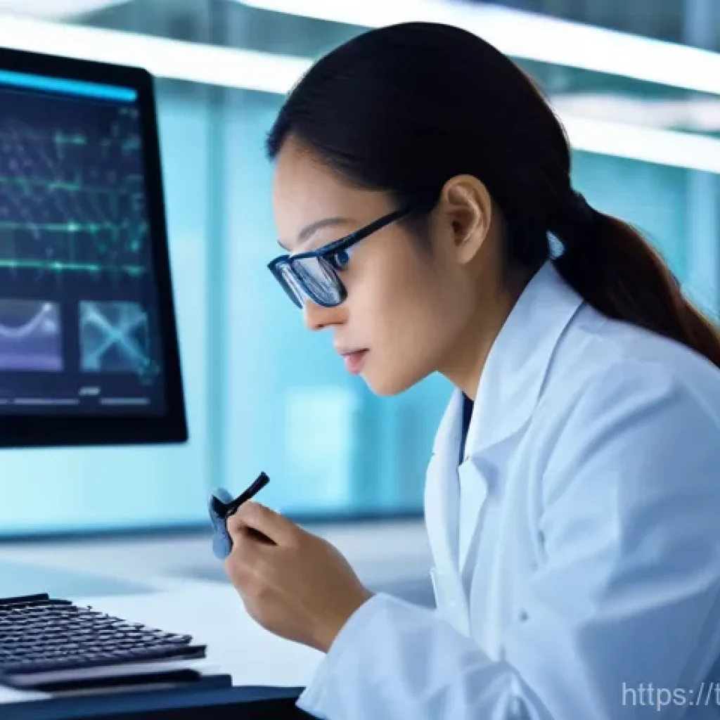 섬유기사 필기시험 대비 방법 - **Prompt: Future of Smart Textiles Lab**
    A bright, ultra-modern textile research laboratory. In ...