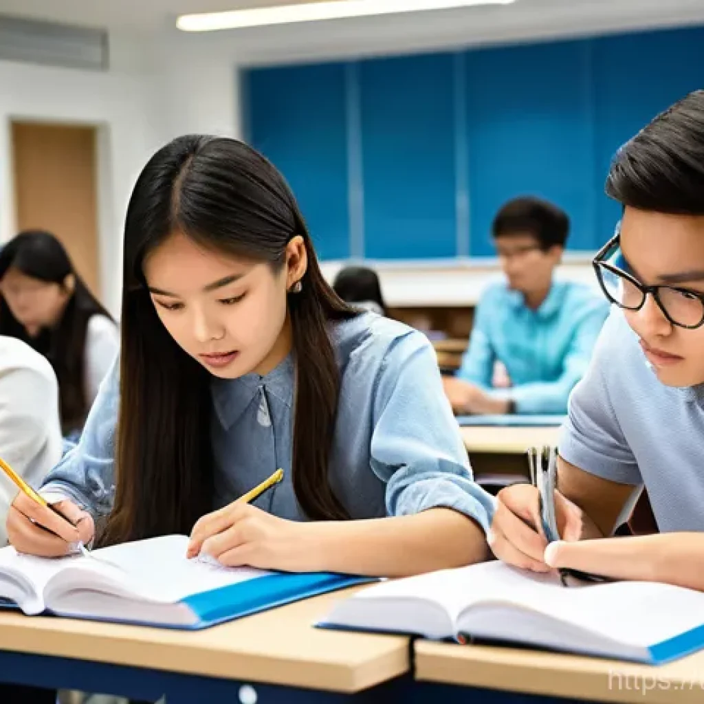 섬유기사 시험 비용 - **Prompt: Dedicated Textile Engineering Students**
    "A group of diverse young Thai students, aged...