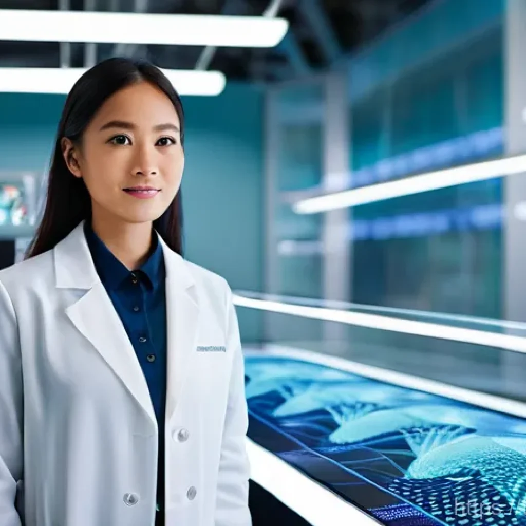 섬유기사 취득을 위한 효율적인 방법 - **Prompt 1: "Visionary Textile Engineer with Smart Fabric Innovation"**
    A young, confident South...