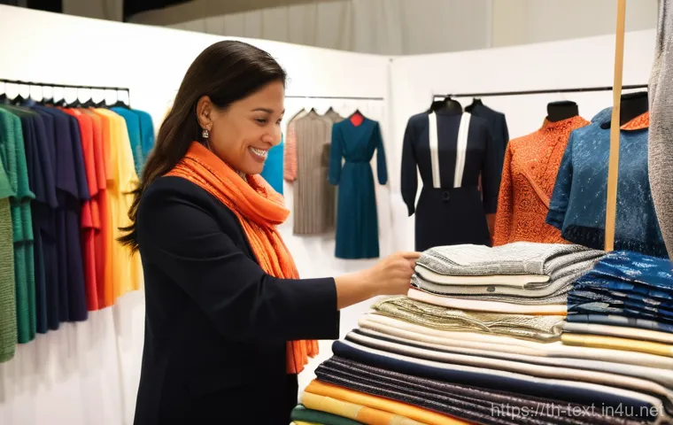 섬유기사 자격증 취득 후의 이점 - **Prompt:** A vibrant and inspiring scene depicting a male textile engineer, in his early 30s, confi...