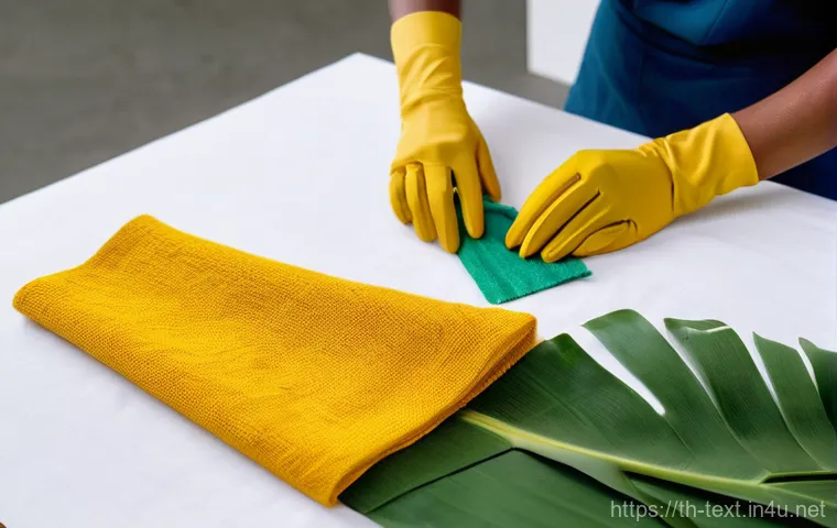 섬유기사와 직업적 성공 사례 - **Prompt:** A dynamic, brightly lit textile innovation lab. A diverse team of modern textile enginee...