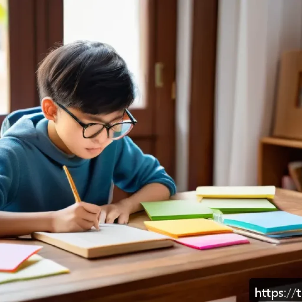 섬유기사 필기시험 대비 전략 - A focused young Thai student sitting at a neat wooden desk in a cozy room filled with textbooks and ...